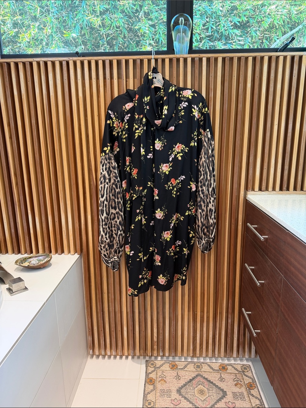 R13 Black Floral Dress